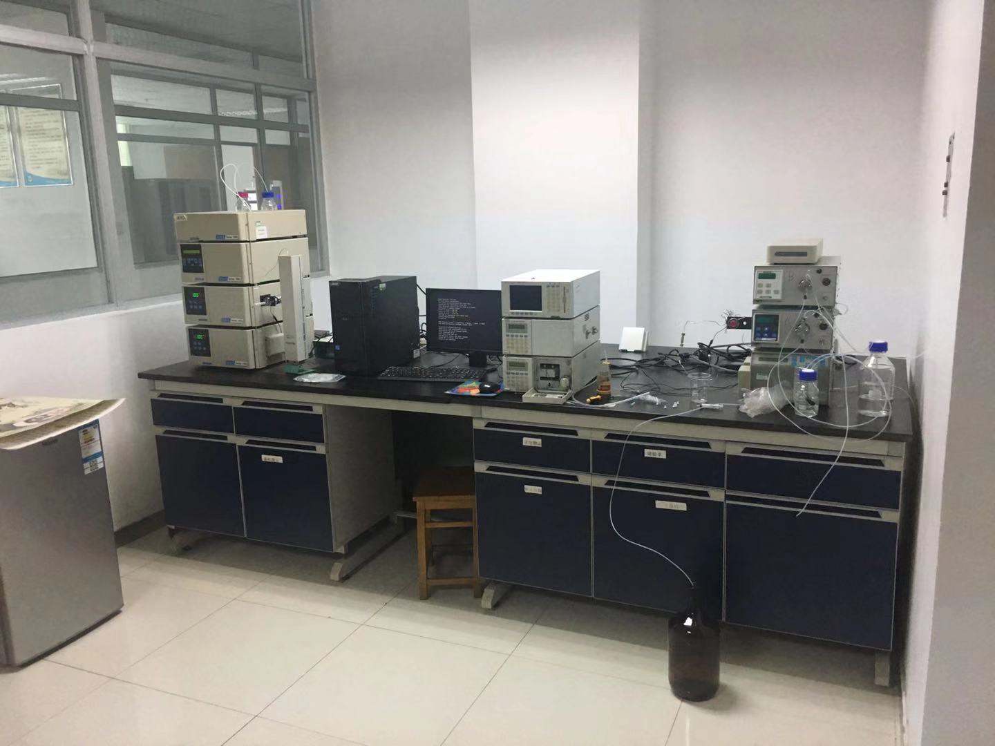 QC laboratory instrument close-up image